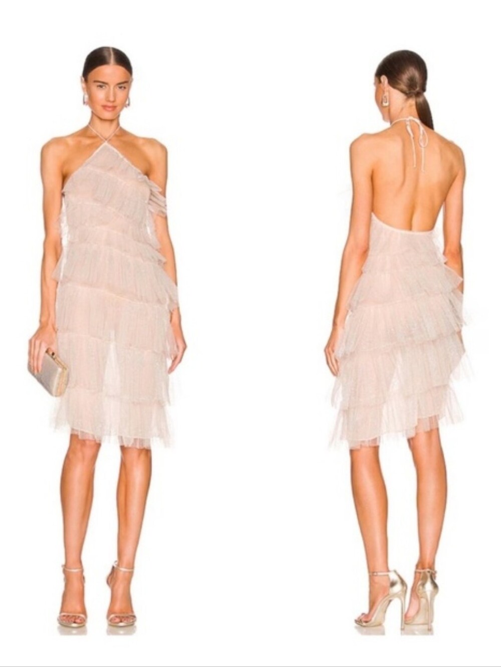 THE BAR KAI TIERED TULLE DRESS 4